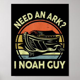Kid Need An Ark I Noah Guy Funny Christian Tonårin Poster