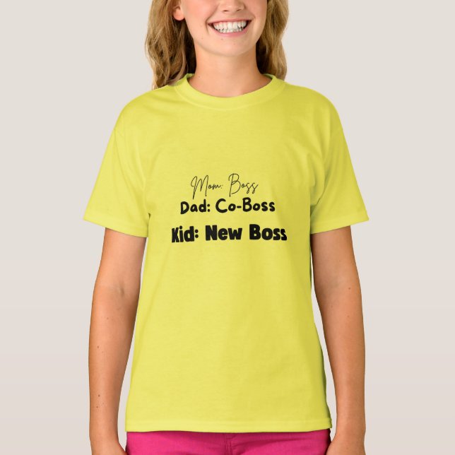 Kid: New Boss T Shirt (Framsida)