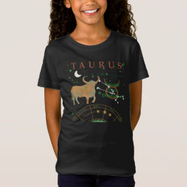 Kid Retro Taurus Zodiac Traits T-Shirt