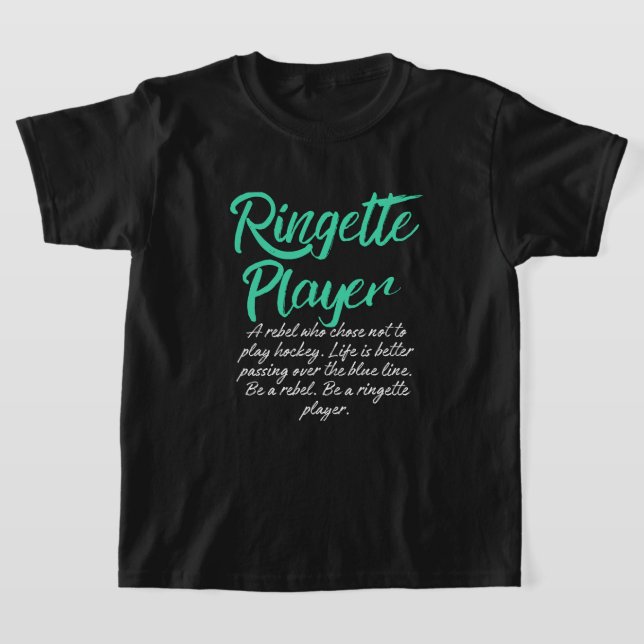 Kid-Ringette Rebel T Shirt (Laydown)