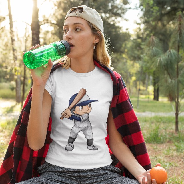 Kid Spela Baseball T-Shirt (Skapare uppladdad)