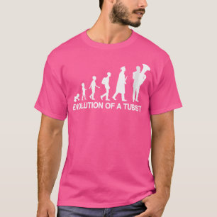 Kid till Tubist Evolution Tuba Älskare Orchestra T Shirt