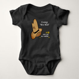 Kid westernare cowboy cowboyskor svart t shirt