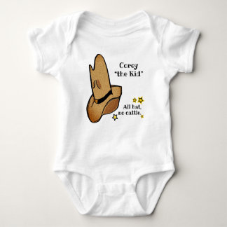 Kid westernare cowboy cowgirl baby hoppdräkt vit t shirt