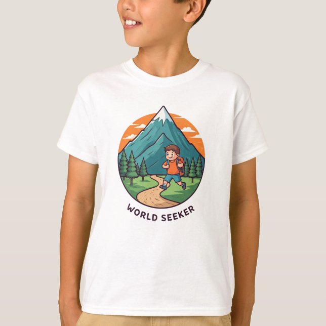 Kid World Söker T Shirt (Framsida)
