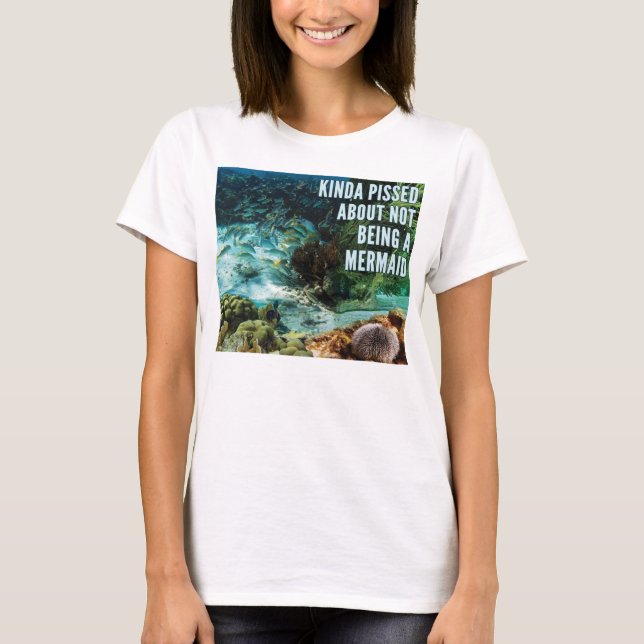 Kida Pissed Sjöjungfru Flowy Tee Shirt (Framsida)