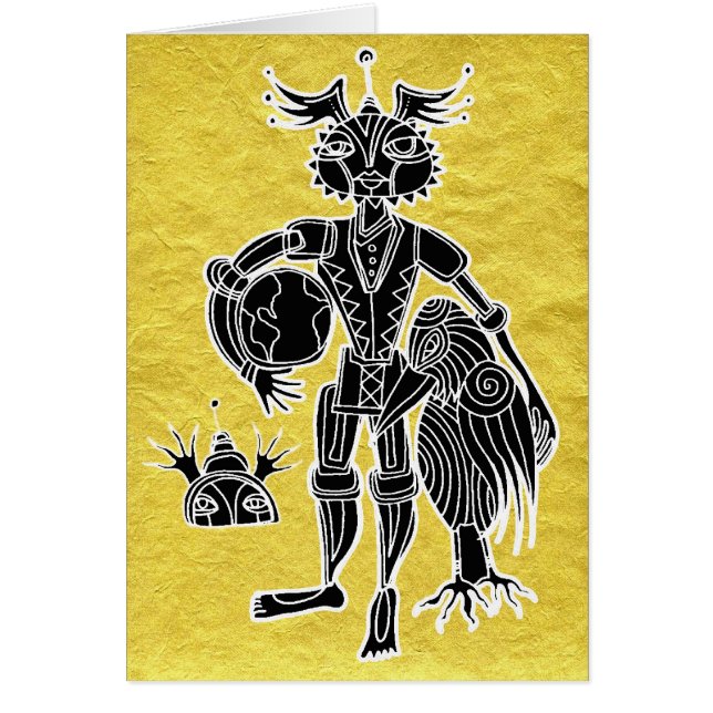 kidchinaguld hälsningskort (Framsidan)