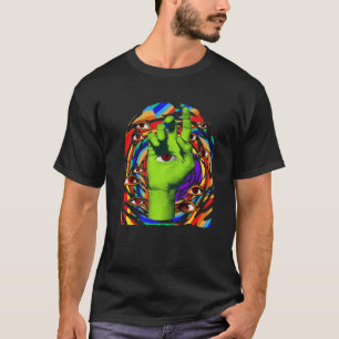 Kidcore Aesthetic Weirdcore Ögon Konstig Öga Han T Shirt
