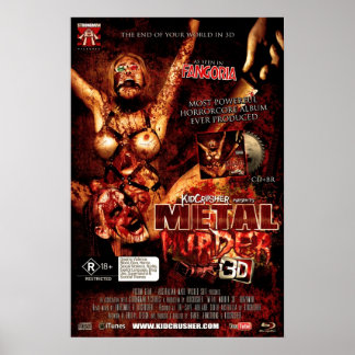 KidCrusher - Metall Murder 3D (16 x 24) Poster