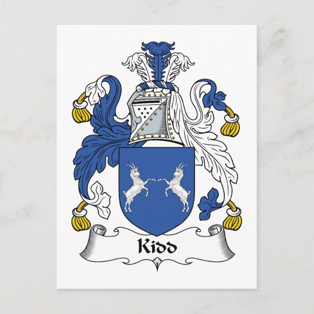 Kidd Family Crest Vykort (Framsida)