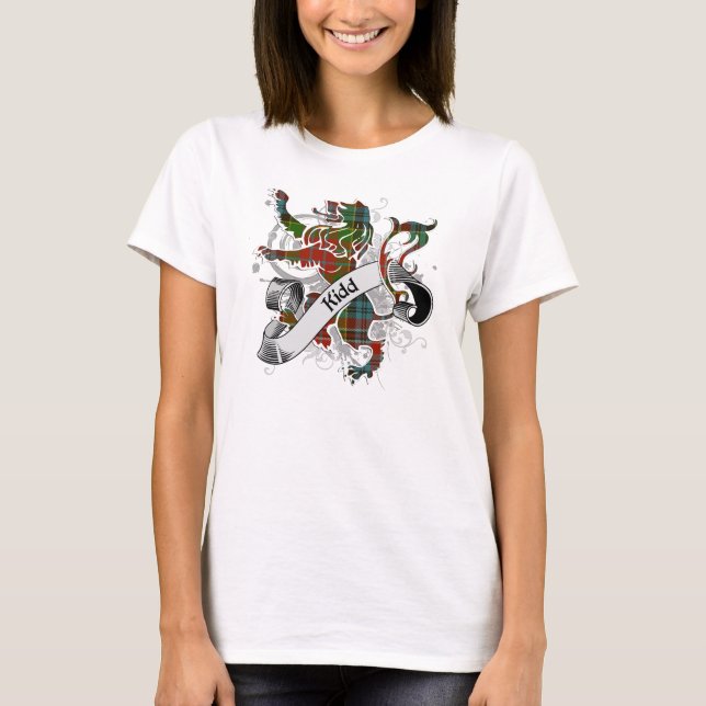 Kidd Tartan Lejon Tee Shirt (Framsida)