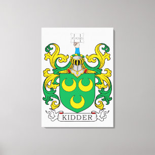 Kidder Family Crest Canvastryck
