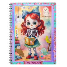Kiddie Cute Tarot Läsaren Spiral Foto Anteckningsb