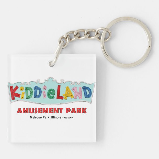 Kiddieland Melrose Park, IL, Text Sign (Baksidan)