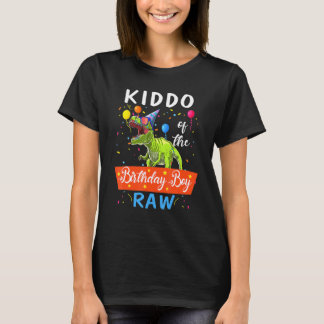 Kiddo Dinosaur Funny Cute Birthday Boy Family App T Shirt