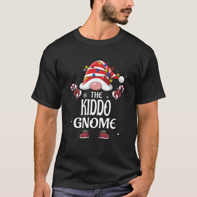 Kiddo Gnome Träd Light Buffalo Play-jul T Shirt (Framsida)