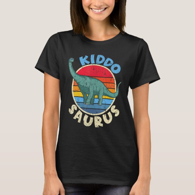 Kiddo Saurus I Brachiosaurus Diplodocus I Family M T Shirt (Framsida)