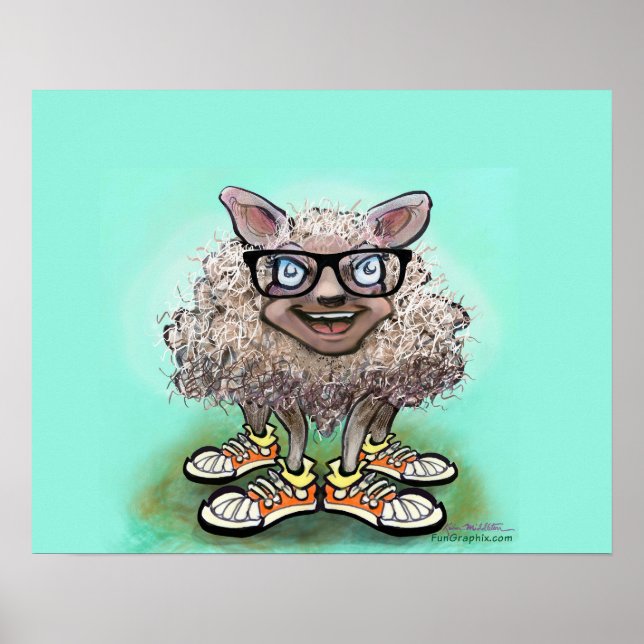 Kiddo Sheep Poster (Framsidan)