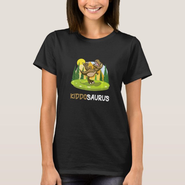 Kiddosaurus Dinosaur Cute Kiddo Rex T Shirt (Framsida)
