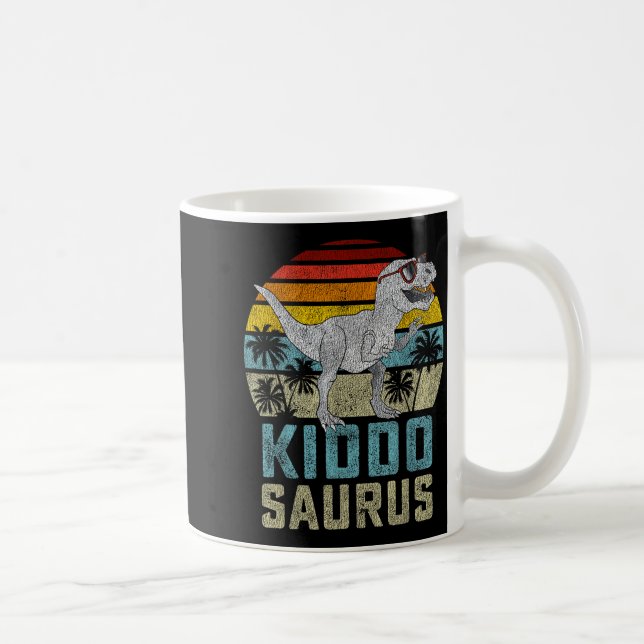 Kiddosaurus T Rex Dinosaur Kiddo Saurus Family Mat Kaffemugg (Höger)