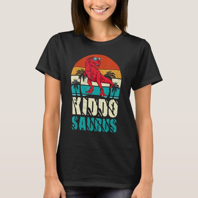 Kiddosaurus T Rex Dinosaur Kiddo Saurus Matchande  Shirt (Framsida)