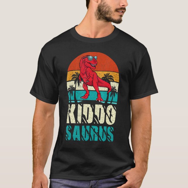 Kiddosaurus T Rex Dinosaur Kiddo Saurus Matchande  Shirt (Framsida)