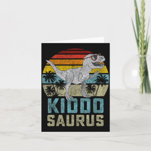 Kiddosaurus T Rex Dinosaurie Kiddo Saurus Familj M Kort