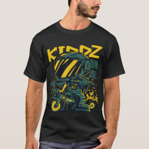 KIDDZ Space Biker Graphic Tee - Retro Futuristiska