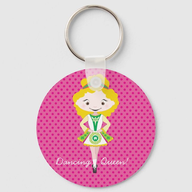 KIDLETS :: Bredblonde dansare blonde Nyckelring (Framsida)