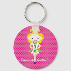 KIDLETS :: Bredblonde dansare blonde Nyckelring