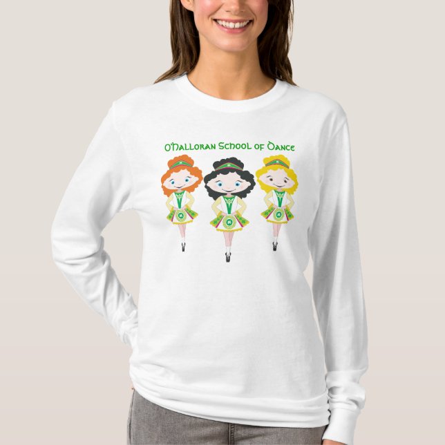 KIDLETS irish dancer dansgrupp trio T Shirt (Framsida)