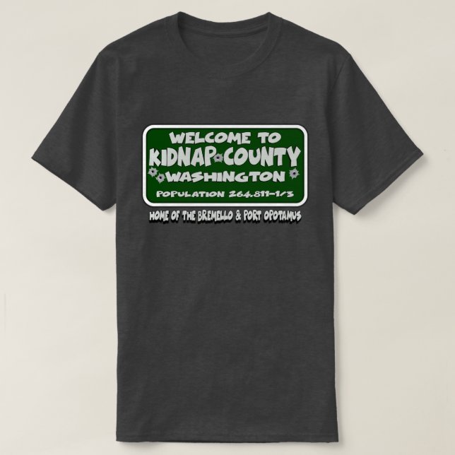 KIDNAP COUNTY T SHIRT (Design framsida)