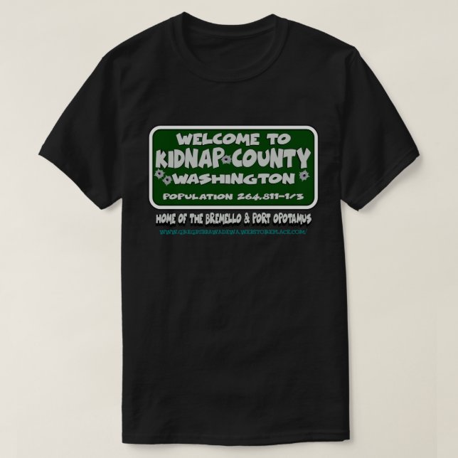 KIDNAP COUNTY T-SHIRT (Design framsida)