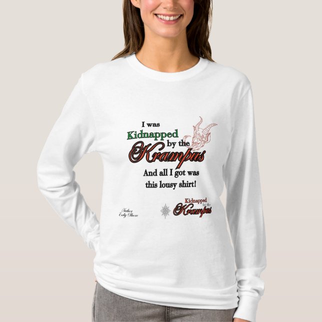 Kidnappad av Krampus Lousy Shirt T (Framsida)