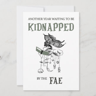 Kidnapped by the Fae - Book Birthday Card Julkort