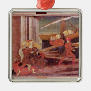 Kidnappningen av Helen, c.1470 Julgransprydnad Metall
