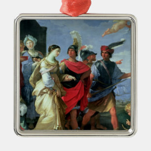 Kidnappningen av Helen, c.1626-31 Julgransprydnad Metall