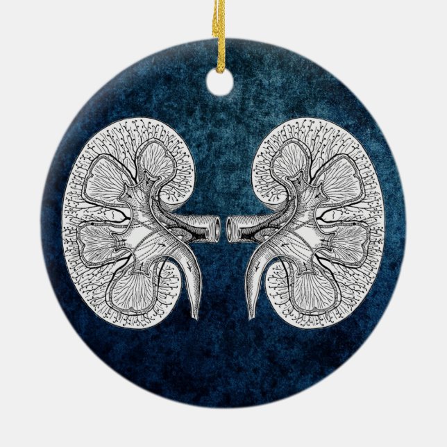 KIDNEY 2 TECKNING JULGRANSPRYDNAD KERAMIK (Baksidan)