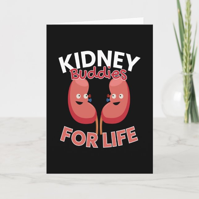 Kidney Buddies for Life Kidney Donations Kort (Framsida)