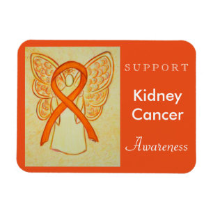 Kidney Cancer Awareness Angel Anpassningsbar Magne Magnet