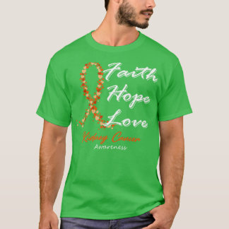 Kidney Cancer Awareness Hope Kärlek i detta Fa T Shirt