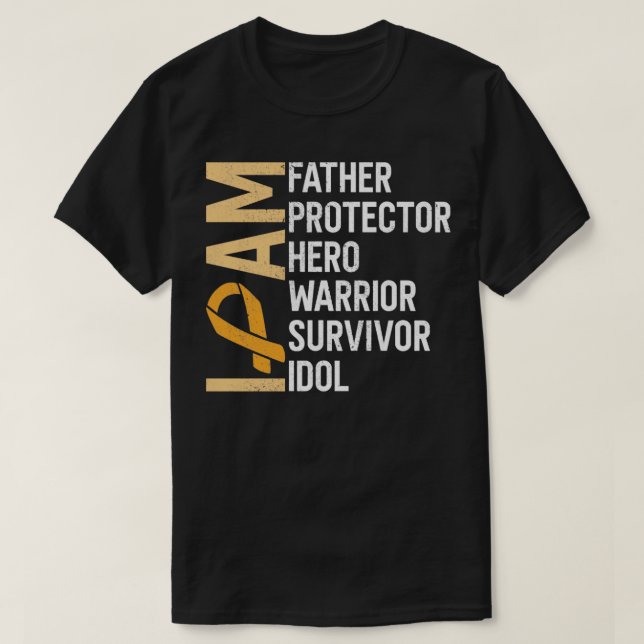 Kidney Cancer Awareness Jag är Far Hero Warrior S T Shirt (Design framsida)