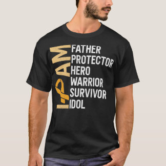 Kidney Cancer Awareness Jag är Far Hero Warrior S T Shirt