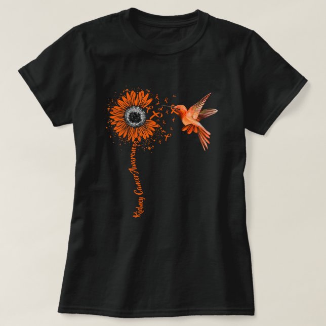 Kidney Cancer Awareness Solros T Shirt (Design framsida)