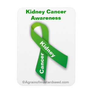 Kidney Cancer Grönt Ribbon Magnet