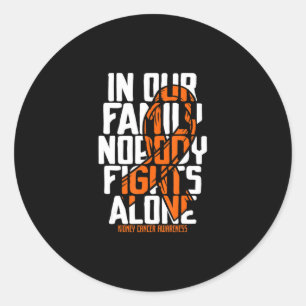 Kidney Cancer Support Family Kidney Cancer Awaren Runt Klistermärke