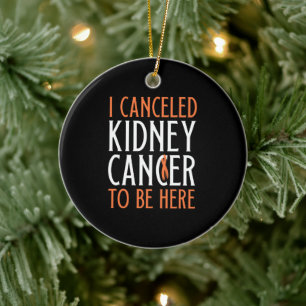 Kidney Cancer Survivor Julgransprydnad Keramik