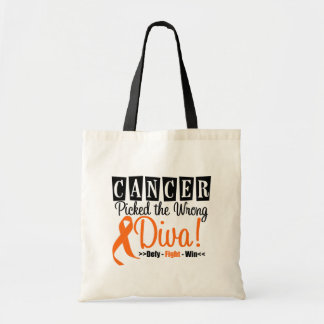 Kidney Cancer valde fel diva v3 Tygkasse