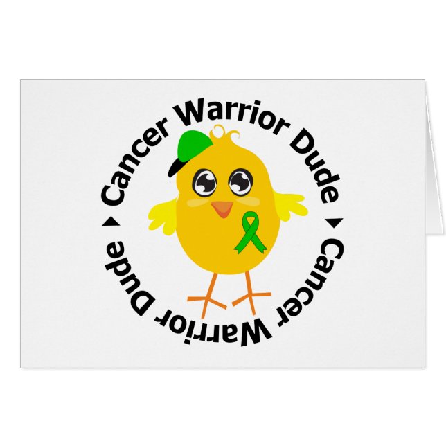 Kidney Cancer Warrior Boy 1 Hälsningskort (Framsidan Horizontal)