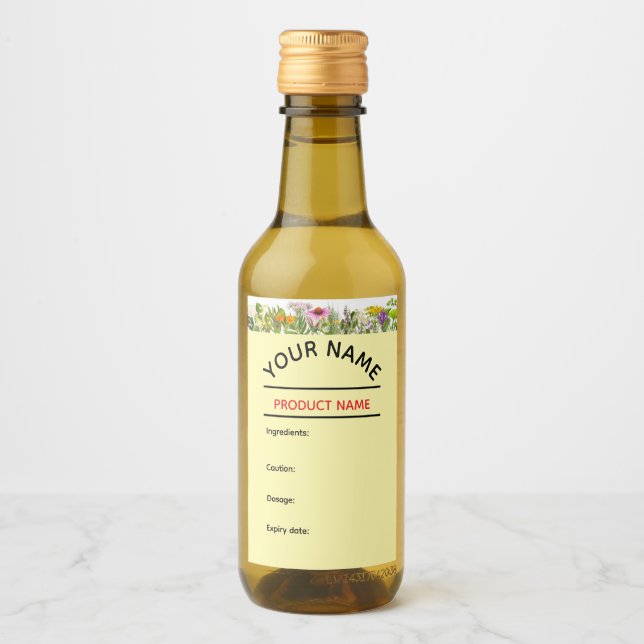 Kidney Cleanse Tonic Label Vinetikett (Framsida)